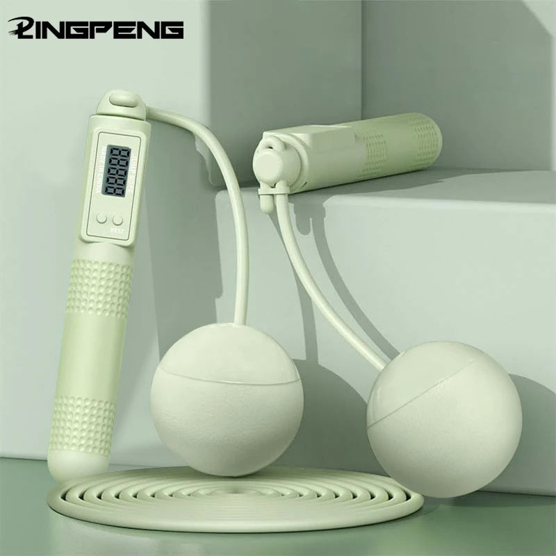 Corde à Sauter Intelligente Double Usage LINGPENG — Compteur Automatique & Mode Sans Corde