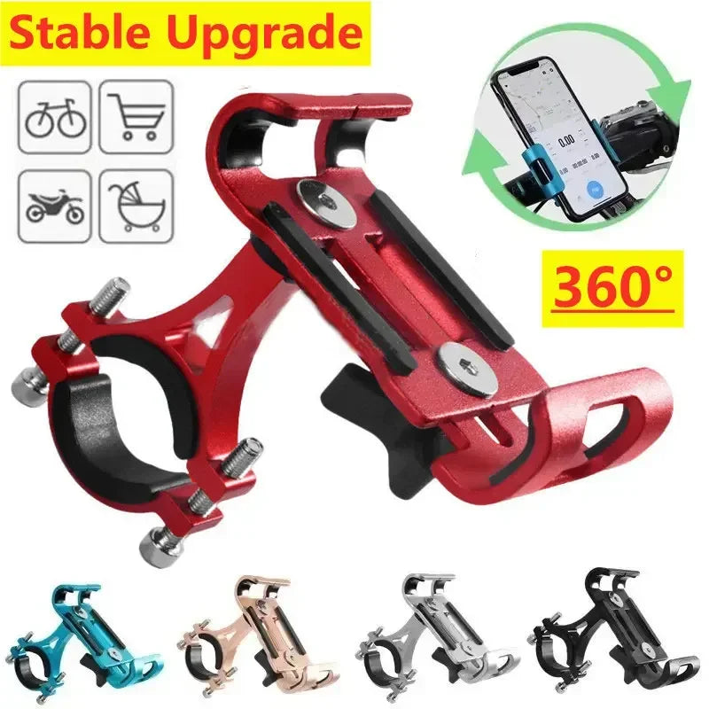 Support Téléphone Vélo & Moto VIKEFON Aluminium 360° — Universel, Anti-Chute, GPS