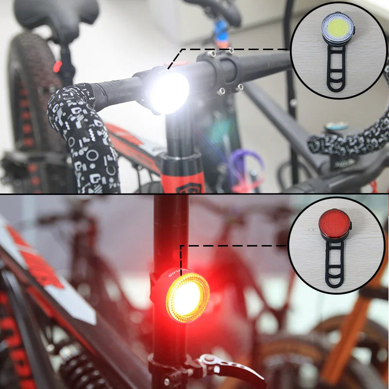 Kit Éclairage Vélo COB BUCKLOS 500lm — USB Rechargeable Waterproof IPX5