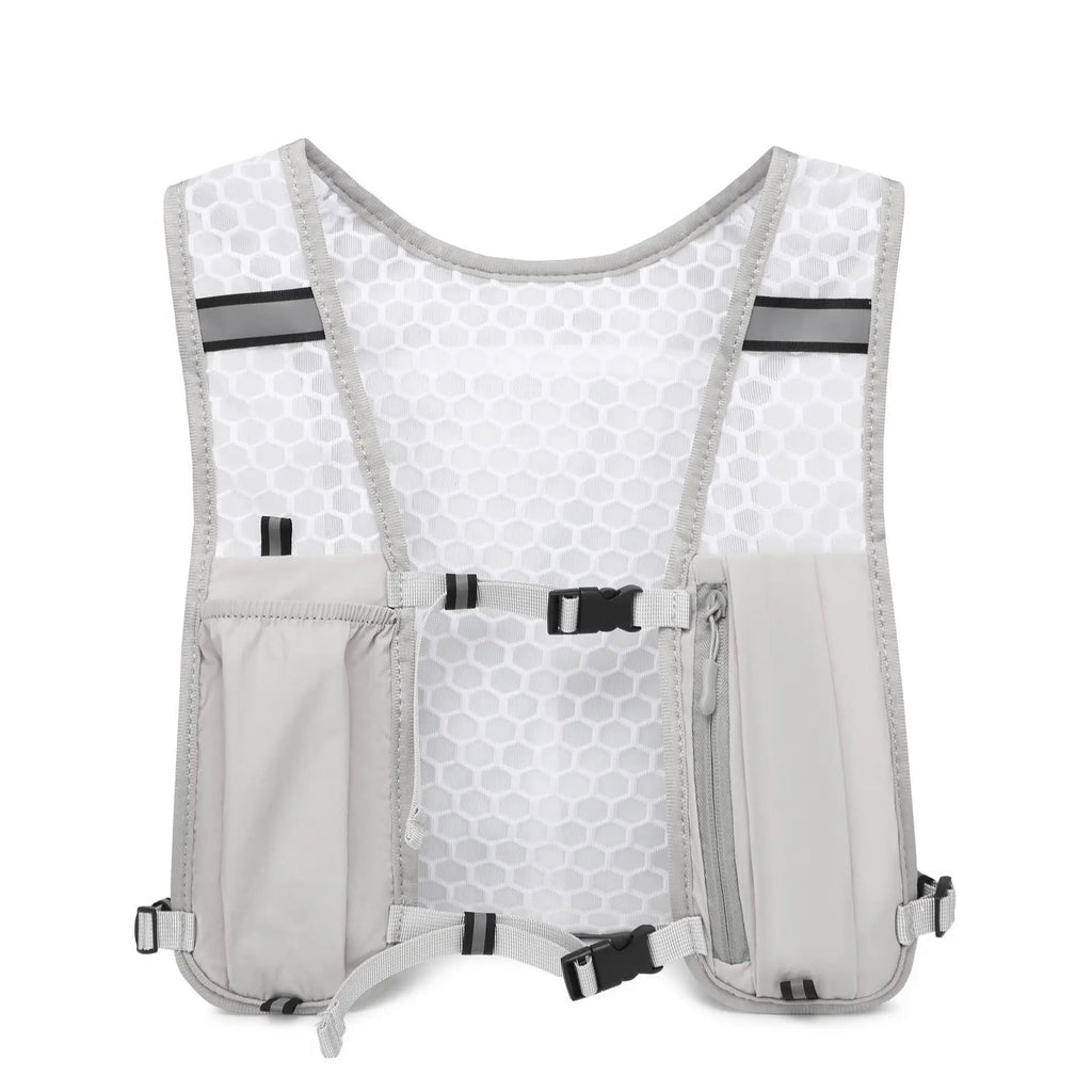 Gilet Running Réfléchissant Léger — Poche Téléphone & Hydratation