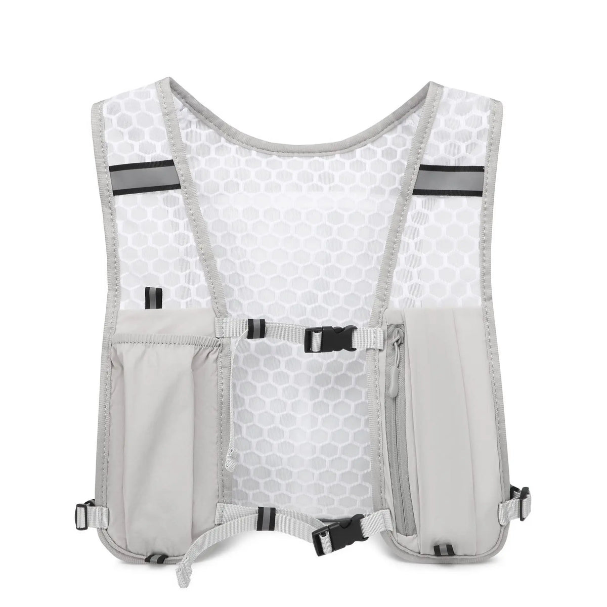 Gilet Running Réfléchissant Léger — Poche Téléphone & Hydratation