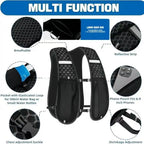 Gilet Running Réfléchissant Léger — Poche Téléphone & Hydratation
