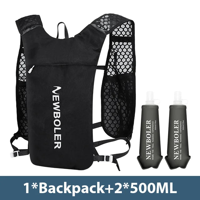 Sac d'Hydratation Trail Running NEWBOLER — 196g Ultra-Léger avec Bouteille TPU