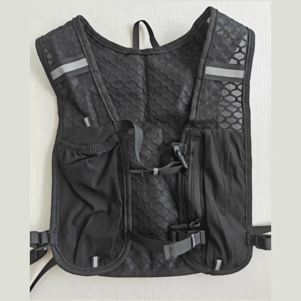 Gilet Running Réfléchissant Léger — Poche Téléphone & Hydratation