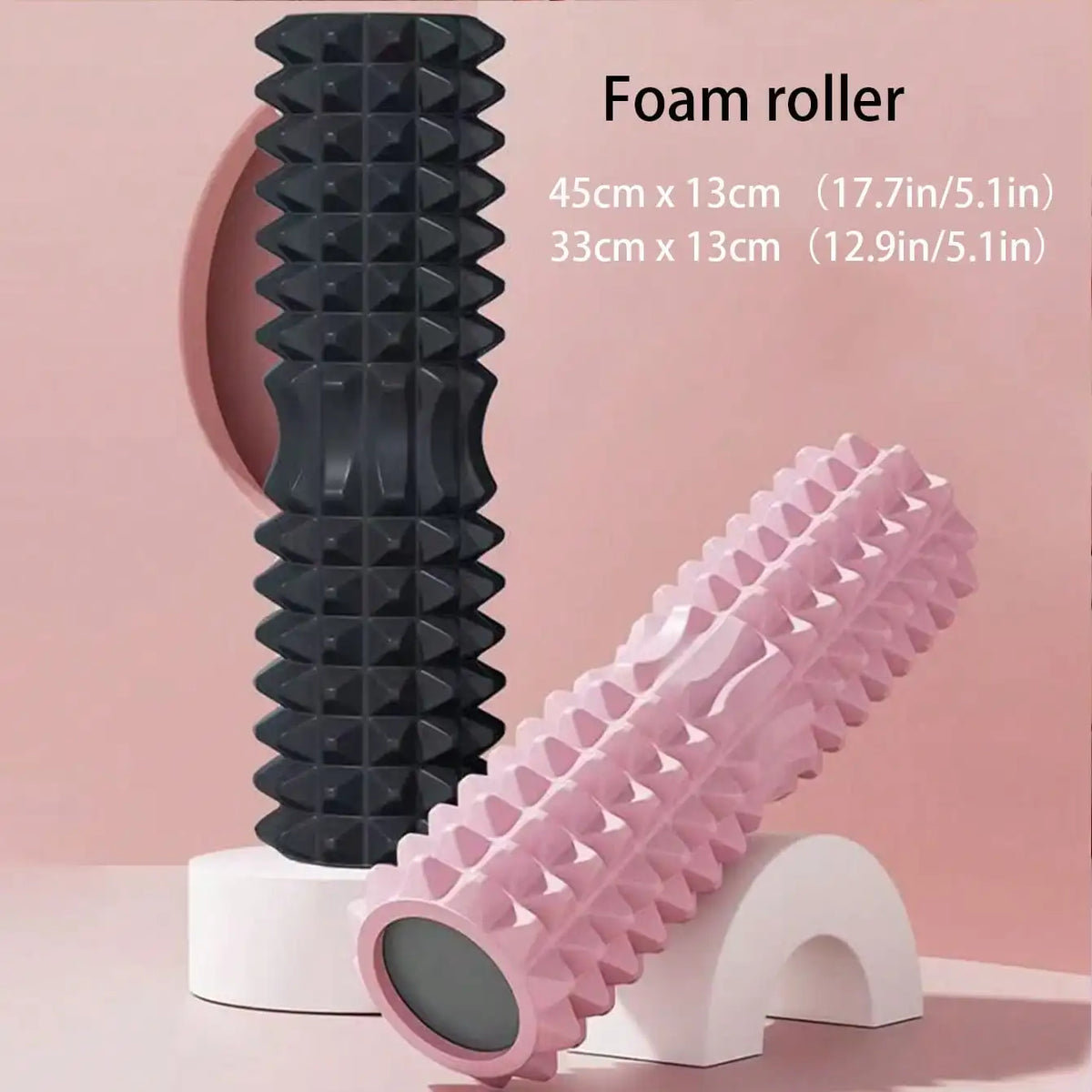 Rouleau Demi-Lune Mousse Solide 45×13 cm — Yoga, Pilates & Relaxation Musculaire