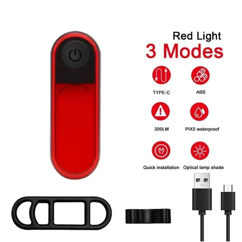 Kit Éclairage Vélo COB BUCKLOS 500lm — USB Rechargeable Waterproof IPX5