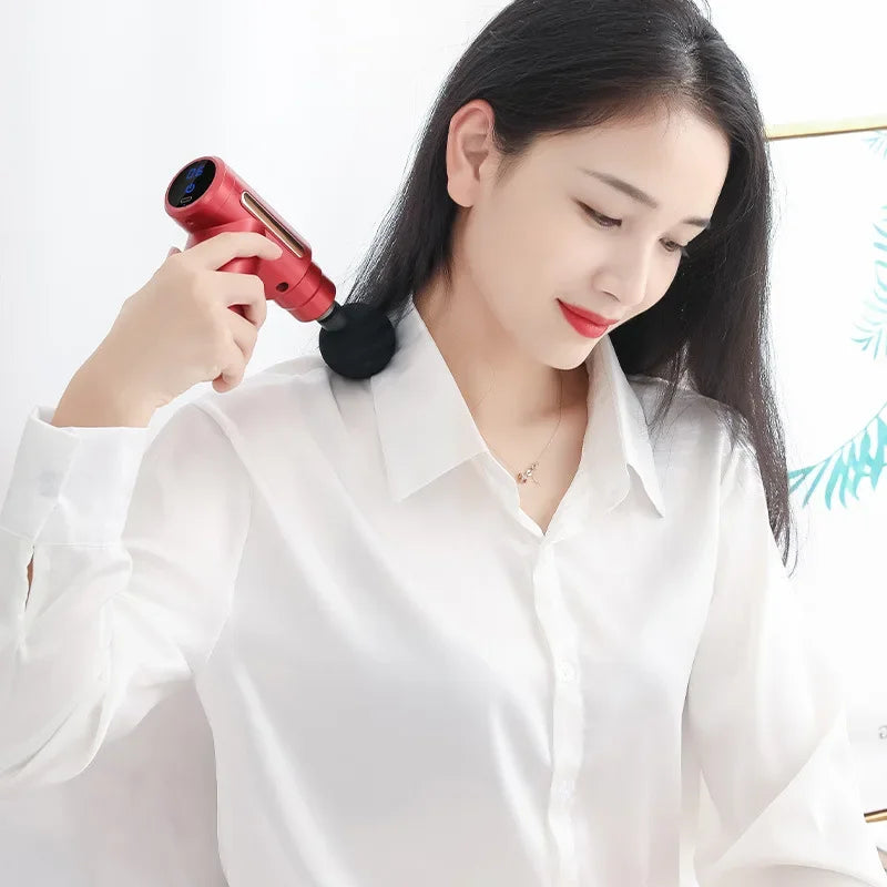 Mini Pistolet de Massage Portable USB — Léger & Rechargeable, 4 Couleurs