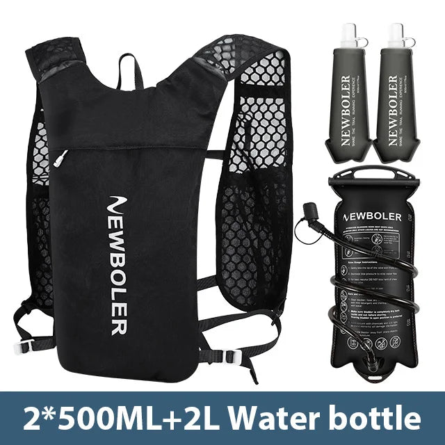 Sac d'Hydratation Trail Running NEWBOLER — 196g Ultra-Léger avec Bouteille TPU