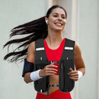 Gilet Running Réfléchissant Léger — Poche Téléphone & Hydratation