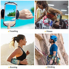 Bracelet Porte-Téléphone Rotatif 360° — Course, Randonnée & Cyclisme