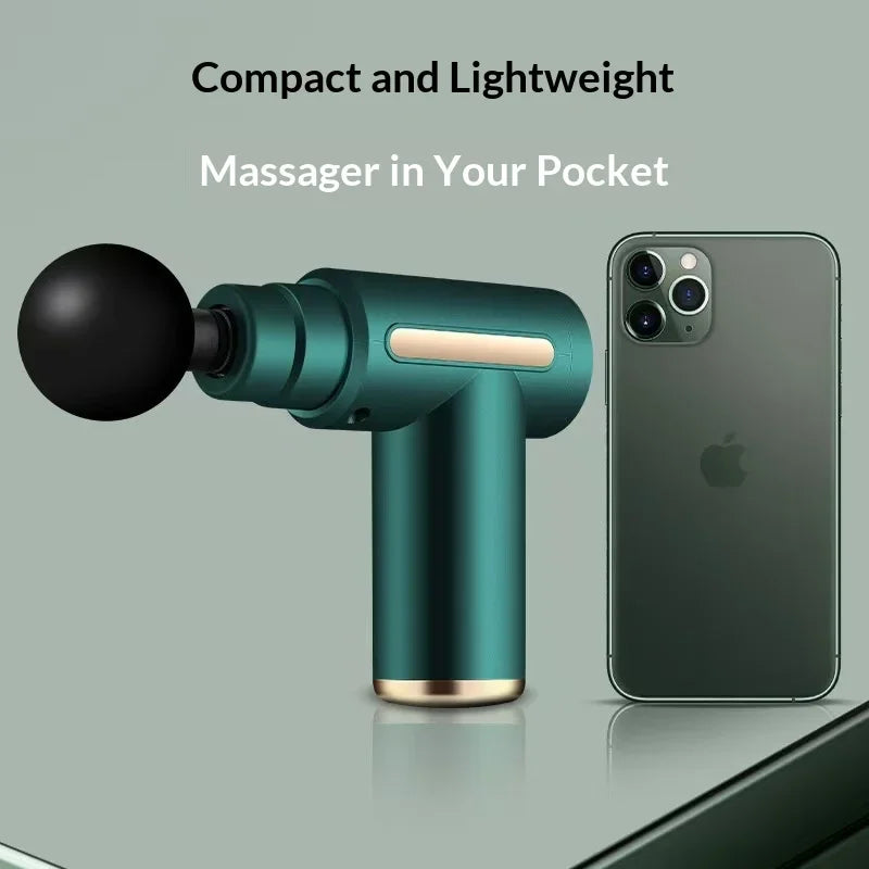 Mini Pistolet de Massage Portable USB — Léger & Rechargeable, 4 Couleurs