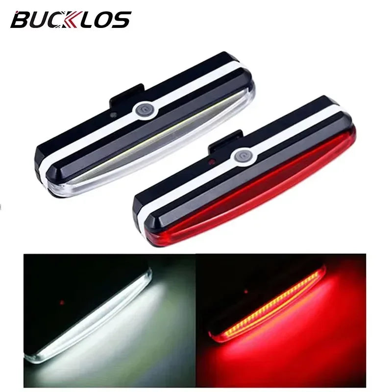Kit Éclairage Vélo COB BUCKLOS 500lm — USB Rechargeable Waterproof IPX5