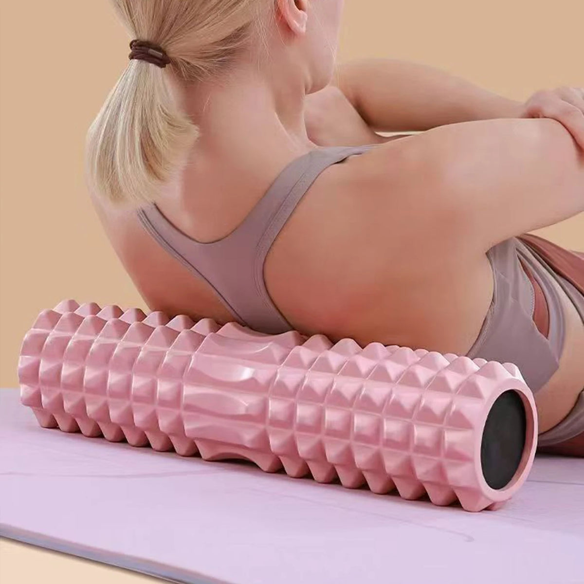 Rouleau Demi-Lune Mousse Solide 45×13 cm — Yoga, Pilates & Relaxation Musculaire