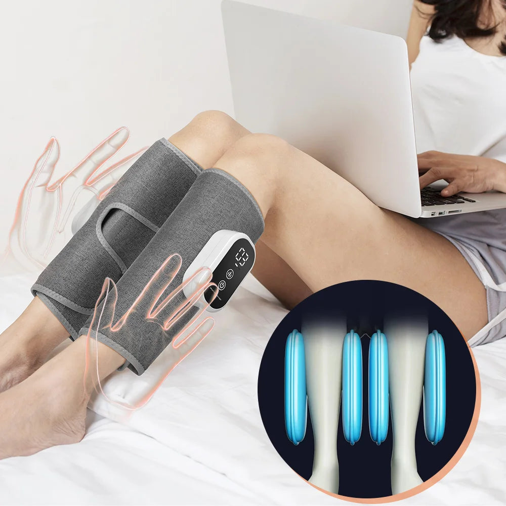 Masseur de Mollets à Compression Air Hailicare — 3 Modes Électrique Anti-Fatigue