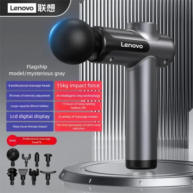 Appareil de Massage Profond Lenovo N3 — Écran Tactile LED, Portable, Certifié CE