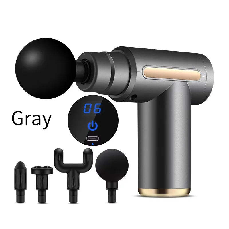 Mini Pistolet de Massage Portable USB — Léger & Rechargeable, 4 Couleurs