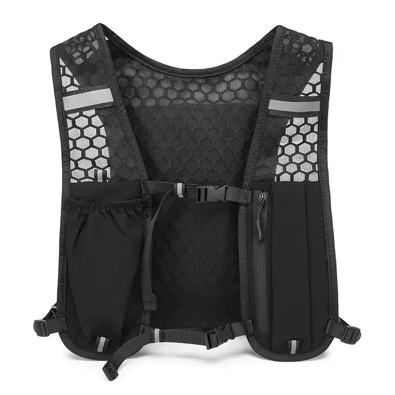 Gilet Running Réfléchissant Léger — Poche Téléphone & Hydratation