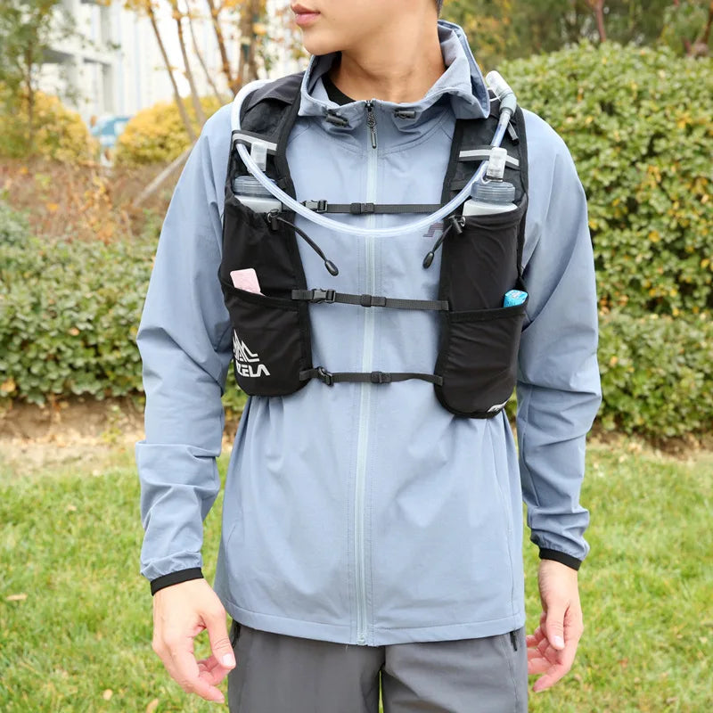 Gilet d'Hydratation Trail Running ABQP — Ultra-Léger Nylon pour Marathon & Randonnée