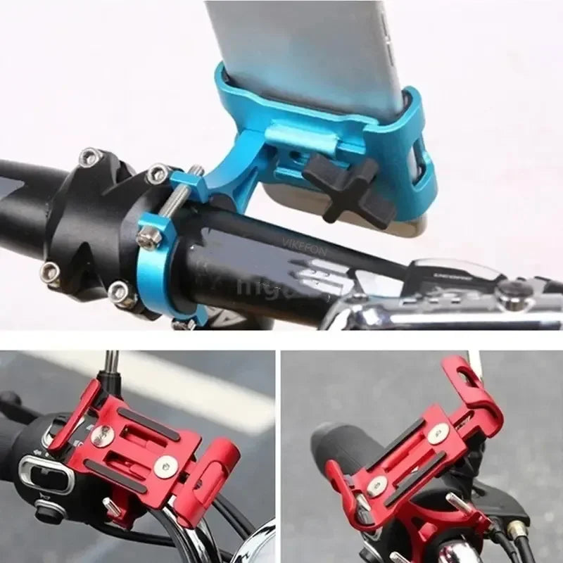 Support Téléphone Vélo & Moto VIKEFON Aluminium 360° — Universel, Anti-Chute, GPS
